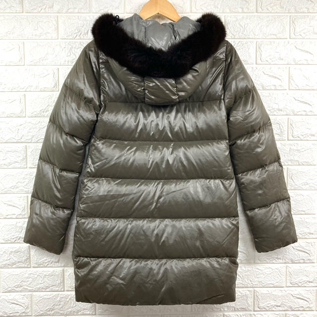 DUVETICA - 良品 DUVETICA kappaダウンコート リアルファー カーキ 40