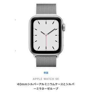 アップルウォッチ(Apple Watch)のApple WatchSE 40㎜純正ベルト、充電コード付き(腕時計)