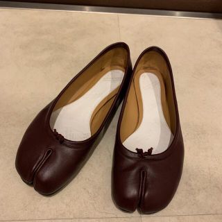 マルタンマルジェラ(Maison Martin Margiela)の【AB様専用！】メゾンマルジェラ　足袋バレエ　24cm ボルドー(バレエシューズ)