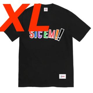 シュプリーム(Supreme)のSupreme WTAPS Sic'em! Tee 黒　ブラック　XL(Tシャツ/カットソー(半袖/袖なし))