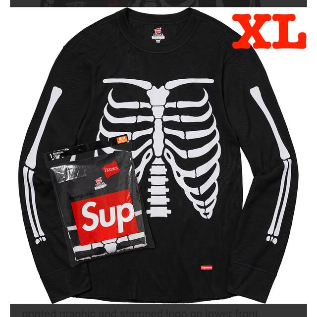 メンズsupreme Hanes® Bones Thermal Crew XL シュプ