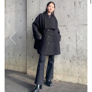 moussy ビックカラーポンチョコート size 1-