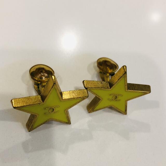 シャネル スター イヤリング 星 ココマーク ゴールド 黄 cc アクセ