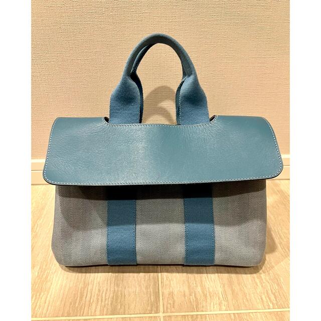 バッグHERMES  ヴァルパライソPM ブルー