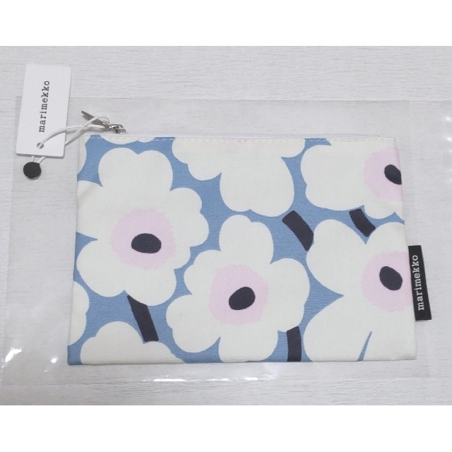 marimekko(マリメッコ)のマリメッコ　フラットポーチ　新品タグ付き　おまけ　ハンドメイド　がま口　SB レディースのファッション小物(ポーチ)の商品写真