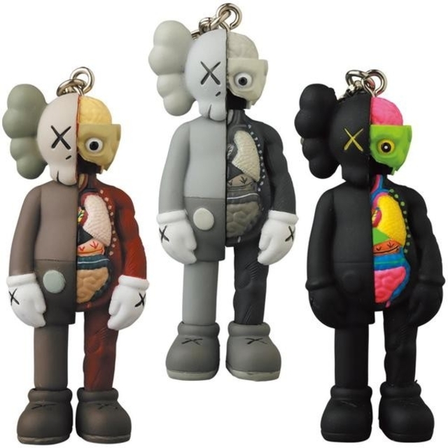 MEDICOM TOY(メディコムトイ)のKAWS COMPANION KEYHOLDER BROWN/GREY/BLAC メンズのファッション小物(キーホルダー)の商品写真