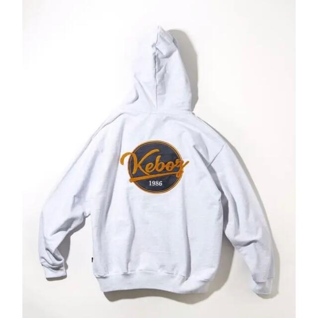 KEBOZ グレー パーカーKEBOZ BB LOGO SWEAT HOODIE