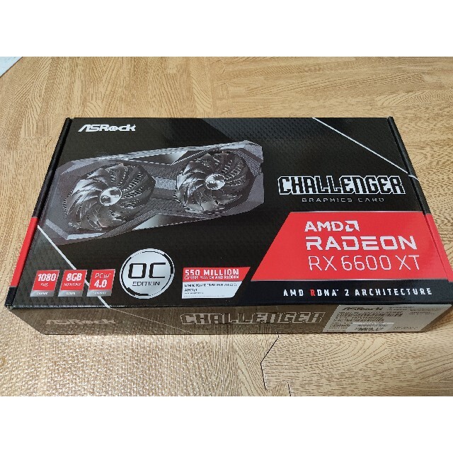 高級素材使用ブランド 新品 Radeon V2 OC 8G D Challenger RX6600XT PC