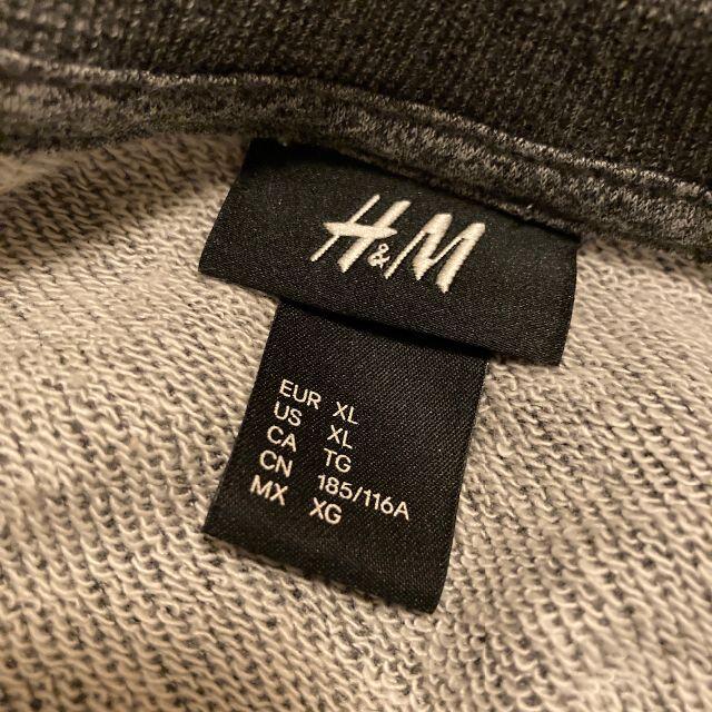 H&M(エイチアンドエム)のXL | H&M | ビッグサイズ スウェットシャツ | グレー メンズのトップス(スウェット)の商品写真