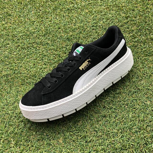 美品24.5 PUMA プーマ スエード プラットフォームトレース D770 ...