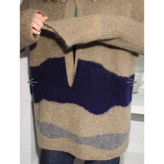 TOGA(トーガ)のsoduk drawing knit / brown スドーク レディースのトップス(ニット/セーター)の商品写真