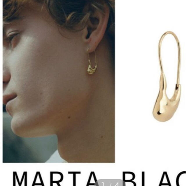 BEAUTY&YOUTH UNITED ARROWS(ビューティアンドユースユナイテッドアローズ)のMARIA BLACK PEBBLE  マリアブラック ペブル ピアス　両耳 レディースのアクセサリー(ピアス)の商品写真