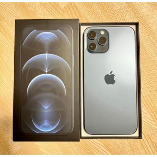 美品 iPhone 12 ProMAX 128GBパシフィックブルーSIMフリー