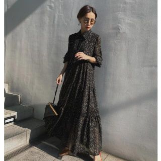 アメリヴィンテージ(Ameri VINTAGE)のAMERI TWINKLE WIDENING DRESS(ロングワンピース/マキシワンピース)