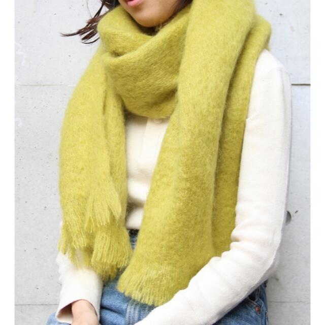新品タグ付 FOXFORD モヘアマフラー グレー
