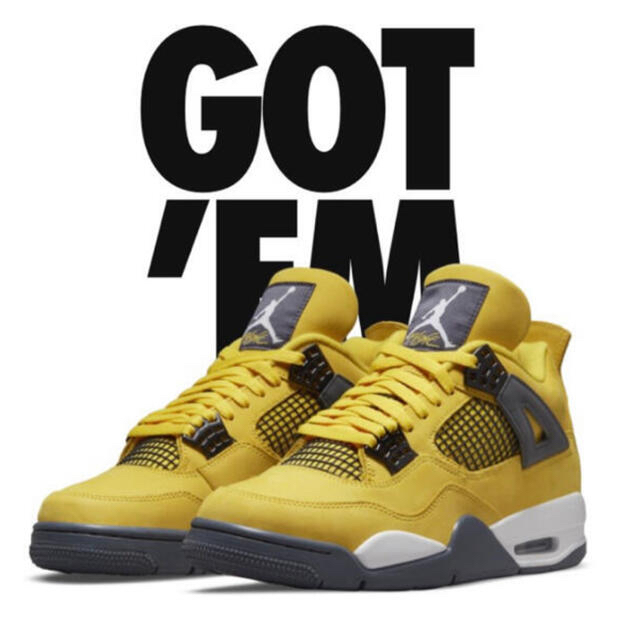 【28cm】 NIKE AIR JORDAN 4 "TOUR YELLOW"39サイズ