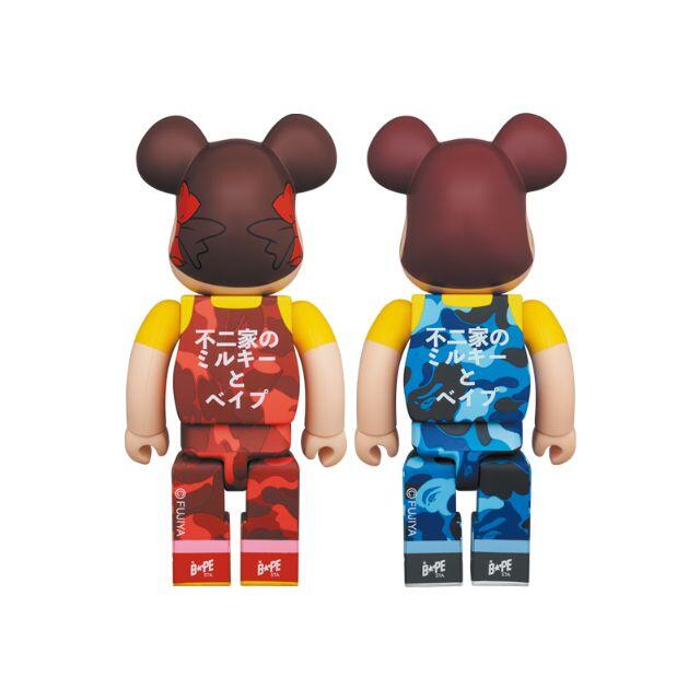 新品未開封 bape ペコちゃん & ポコちゃん 400%+100%