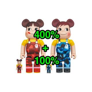 メディコムトイ(MEDICOM TOY)の新品未開封 bape ペコちゃん & ポコちゃん 400%+100%(その他)