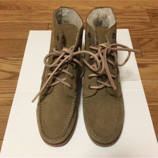 アーペーセー(A.P.C)の【10/17まで最終値下げ‼︎】美品アーペーセー スエード×ボア ショートブーツ(ブーツ)