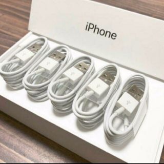 iPhone 純正充電線（5本入り)(バッテリー/充電器)