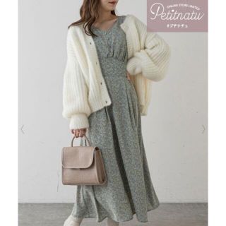 ナチュラルクチュール(natural couture)の【プチナチュ】パフスリーブお上品ワンピース(ロングワンピース/マキシワンピース)