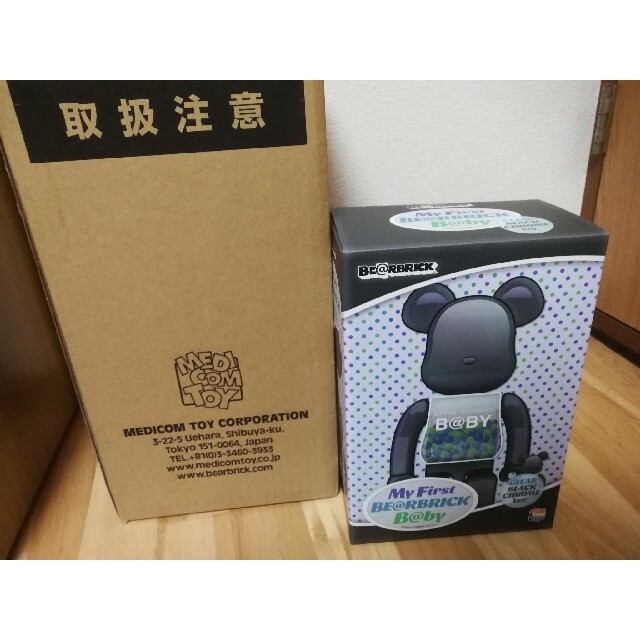 MEDICOM TOY(メディコムトイ)のBE@RBRICK B@BY  BLACK CHROME 100% & 400 エンタメ/ホビーのフィギュア(その他)の商品写真