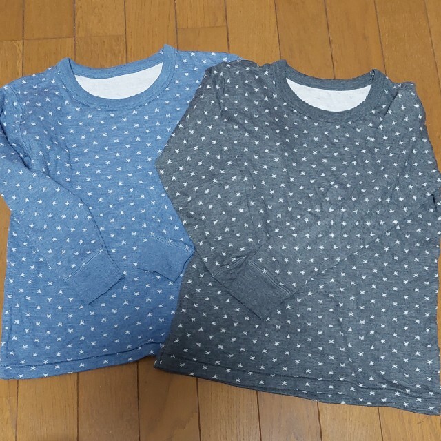 しまむら(シマムラ)の長袖　下着　インナー　130　2枚組 キッズ/ベビー/マタニティのキッズ服男の子用(90cm~)(下着)の商品写真