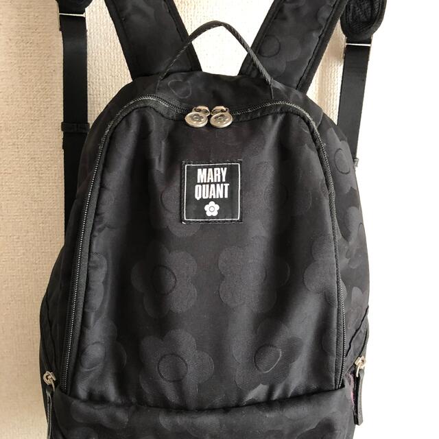 マリークアント MARY　QUANT リュック　黒 レディースのバッグ(リュック/バックパック)の商品写真