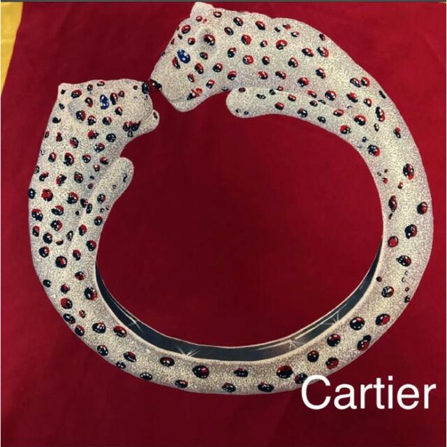 Cartier(カルティエ)のCartier ヴィンテージ　パンテールシルクスカーフ レディースのファッション小物(バンダナ/スカーフ)の商品写真