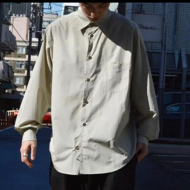 1LDK SELECT(ワンエルディーケーセレクト)のI "OFFICER SHIRT" [BEIGE] メンズのトップス(シャツ)の商品写真