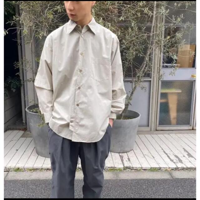 1LDK SELECT(ワンエルディーケーセレクト)のI "OFFICER SHIRT" [BEIGE] メンズのトップス(シャツ)の商品写真