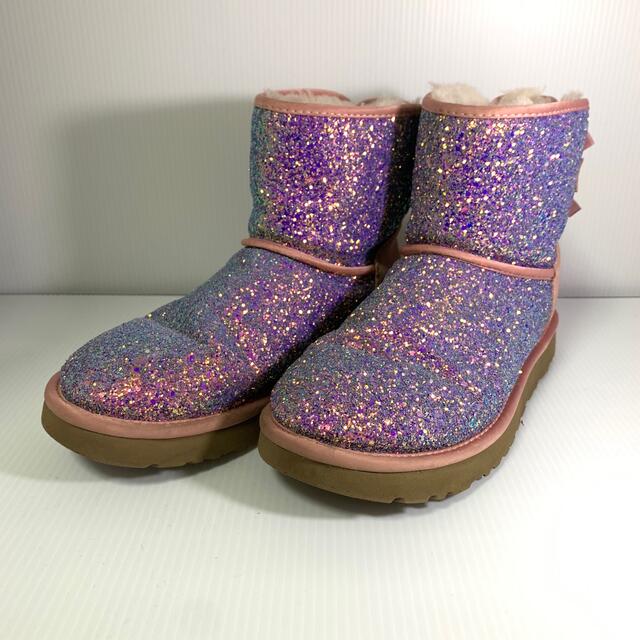 新品 UGG クラシックショート スパンコール ピンク