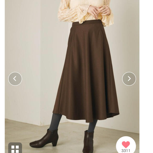 TRミモレ丈フレアスカート レディースのスカート(ロングスカート)の商品写真
