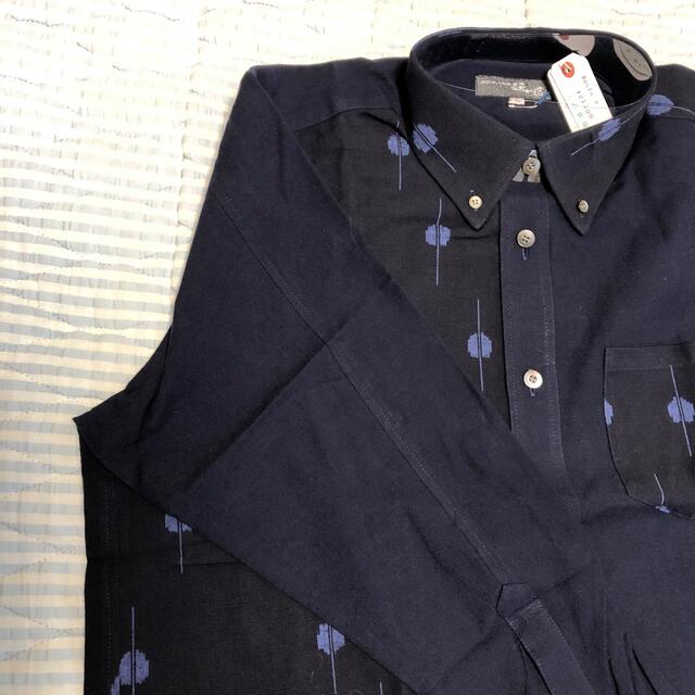 ２着セット　絣(かすり)　紳士シャツ　定価>2万円