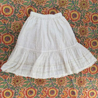 アルバローザ(ALBA ROSA)のひざ丈スカート ホワイト albarosa(ひざ丈スカート)