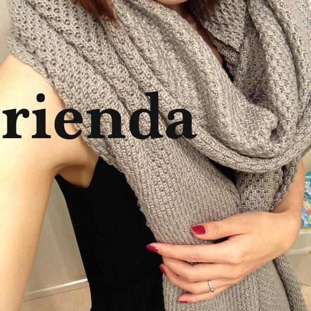 rienda(リエンダ)のrienda ニットマフラー レディースのファッション小物(マフラー/ショール)の商品写真