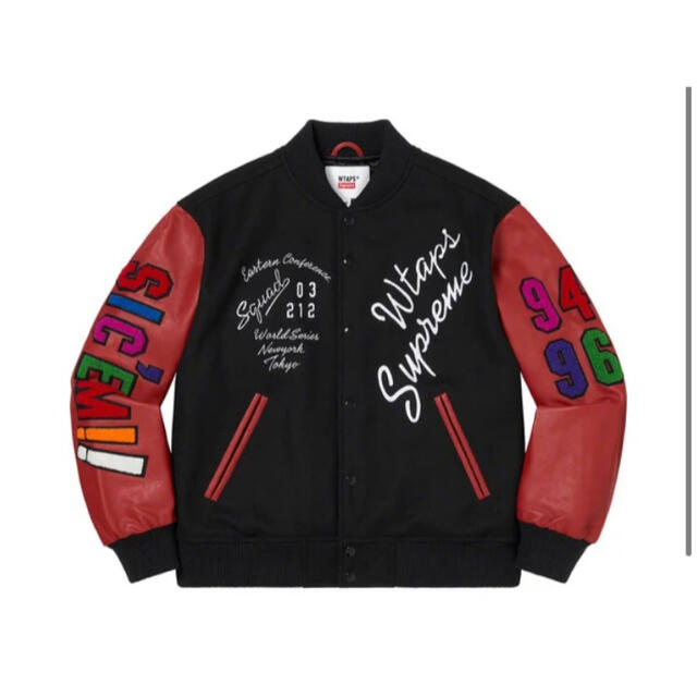 Supreme  WTAPS Varsity Jacket Black