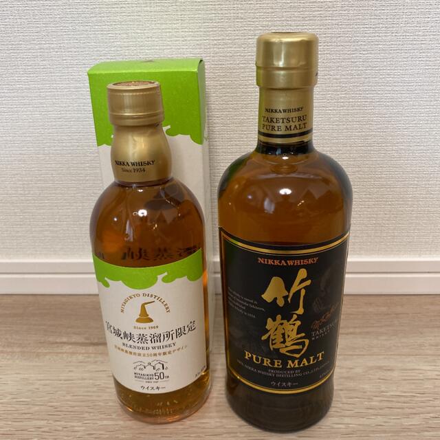 ニッカ 旧竹鶴ピュアモルトNA43%700ml、宮城峡蒸溜所限定500ml 人気