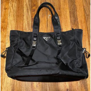 【美品】PRADA×プラダ 斜め掛けA4収納可能トートバッグ