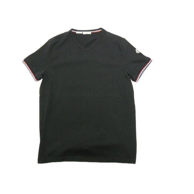 モンクレール 21SS MAGLIA Tシャツ 半袖 ロゴプリント L 黒