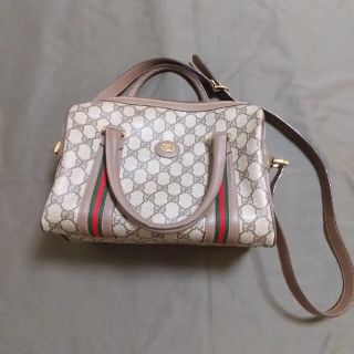 グッチ(Gucci)のオールドグッチ  シェリーラインred×green(ショルダーバッグ)