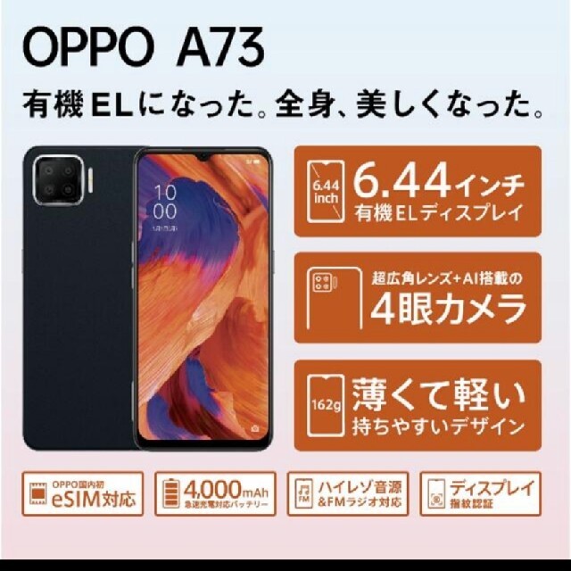 OPPO A73 ネイビー ブルー 64 GB その他