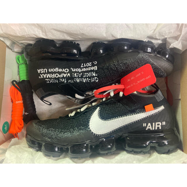 OFF-WHITE × NIKE THE TEN AIR VAPORMAX 黒