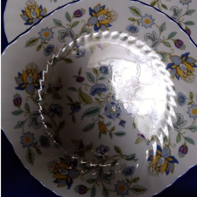 MINTON - ミントン ハドンホール ブルー 皿 2枚 大サイズ 楕円27cmの通販 by いちご｜ミントンならラクマ