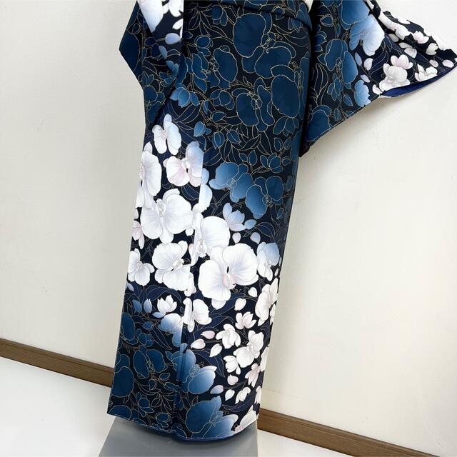 新品【友禅】胡蝶蘭 訪問着 正絹 袷 仕付け付s495の通販 by 夢美月 ...