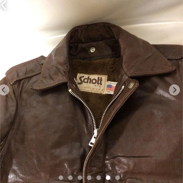 Schott ライナー付　vintage Made in USA