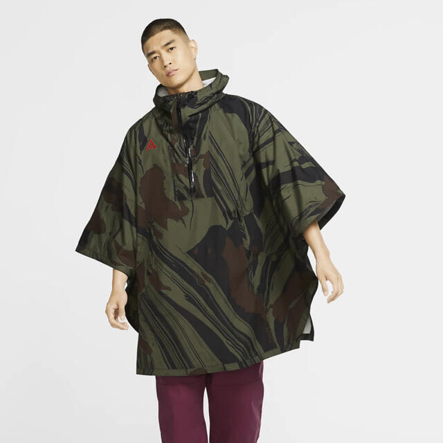 NIKE(ナイキ)のNIKE ACG Fuji allover print poncho S/M メンズのジャケット/アウター(ポンチョ)の商品写真