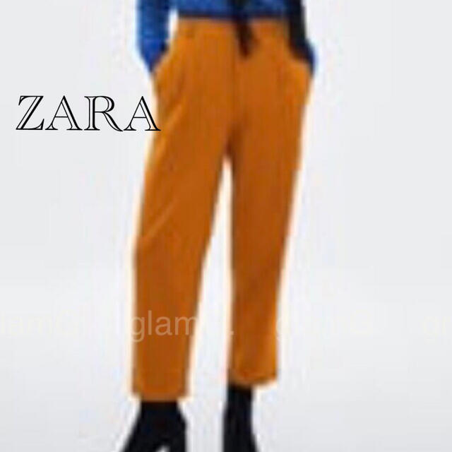 ZARA(ザラ)の超美品★ZARA テーパードパンツXS/ブラウン系ハイウエスト・ジャストウエスト レディースのパンツ(その他)の商品写真