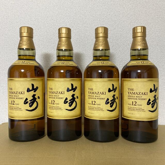 食品/飲料/酒サントリー ウイスキー 山崎12年 700ml 4本セット