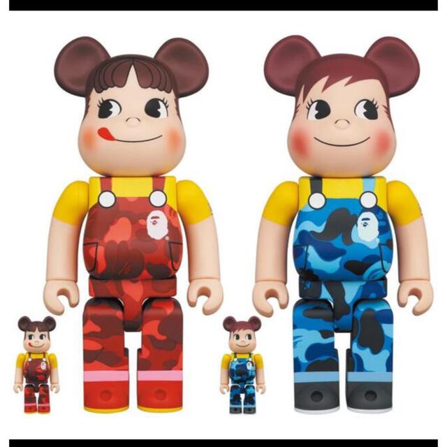 BE＠RBRICK BAPE(R)×ペコちゃん&ポコちゃん100％&400％